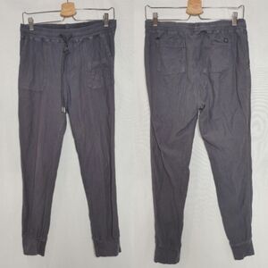 Aether Joggers Cotton Twill Lightweight‎ Tapered Leg Slate Blue Gray S 2 Flaw